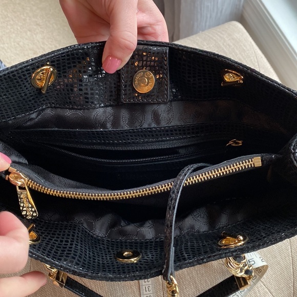 “Michael” by Michael Kors Embossed Reptile Leather Bag - Picture 8 of 9